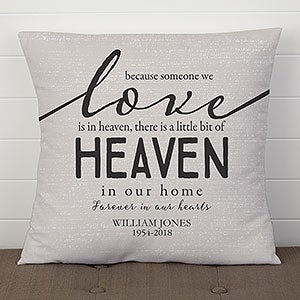 Heaven In Our Home Personalized 18quot; Throw Pillow - 19317-L