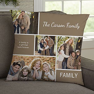 Family Love 18quot; Photo Collage Throw Pillow - 19319-L