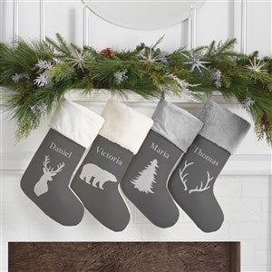 Outdoorsmen Personalized Green Christmas Stockings