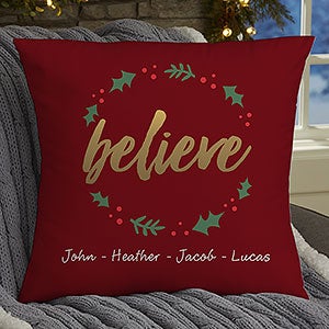Cozy Christmas Personalized 18 Throw Pillow - 19380-L