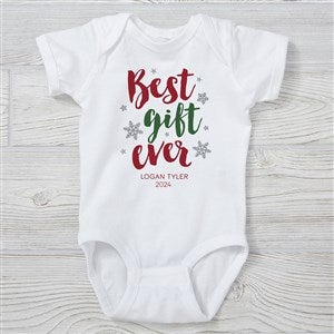 Best Gift Ever Personalized Christmas Baby Bodysuit - 19393-CBB
