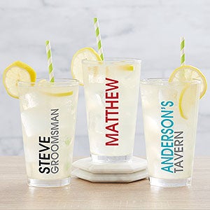 Bold Name Personalized Pint Glass - 19407