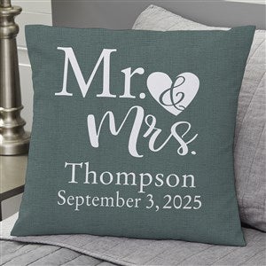 Elegant Couple 18quot; Personalized Throw Pillow - 19458-L