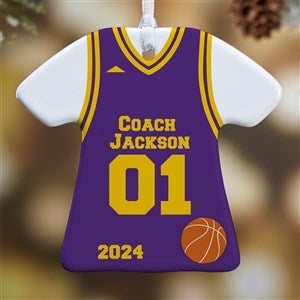 Coach Personalized T-Shirt Ornament - 1 Sided - 19508-1