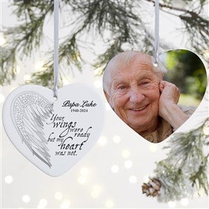 Your Wings Personalized Heart Ornament- 4 Matte - 2 Sided - 19551-2L