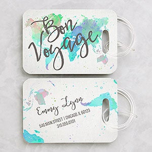 The Journey Personalized Luggage Tag 2 Pc Set - 19654