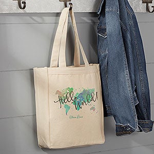 The Journey Personalized Canvas Tote Bag- 14 x 10 - 19659-S