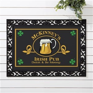 Old Irish Pub Personalized Doormat - 18x27 - 1966