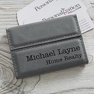 card personalized business case holders signature series charcoal holder personalizationmall cases