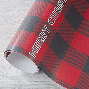 Buffalo Check Personalized Wrapping Paper Roll