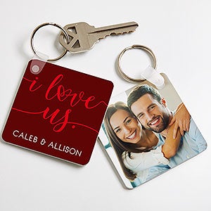 I Love Us Personalized Photo Keychain - 19740