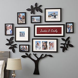 Wallverbs™ Happy Couple Personalized Picture Frame Photo Tree - 19805
