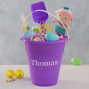 Personalized Easter Bucket Purple Sand Pail & Shovel - 19974-P