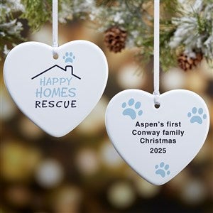 Personalized Logo Double Sided Heart Ornament - 19978