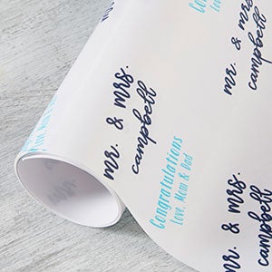 Step & Repeat Personalized Birthday Wrapping Paper Roll