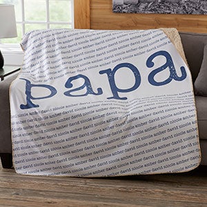 Our Special Guy Personalized 50x60 Sherpa Blanket - 20103-S