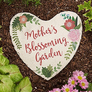 Moms Blossoming Garden Large Personalized Garden Stone - 20171-L