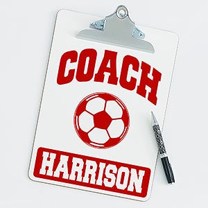 Soccer Personalized Coach Clipboard - 20199