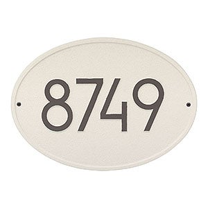 Hawthorne Personalized Modern Address Plaque - Coastal Clay - 20259D-L1