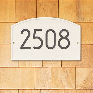 Legacy Personalized Modern Address Plaque - Coastal Clay - 20260D-L1