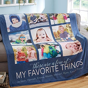 blanket with pictures on it