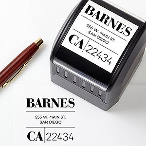 Modern Square Personalized Address Stamp - 20294