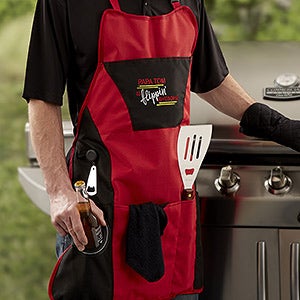 Flippin Awesome Personalized 4pc Grill Apron Set - 20461