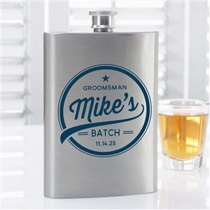 Groomsmen Brewing Co. Personalized Flask - 20463