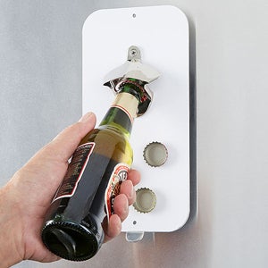 Personalized Wall Mount Bottle Opener Magnetic, Wall Bottle Opener