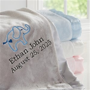 Elephant Personalized Baby Blanket - 20599