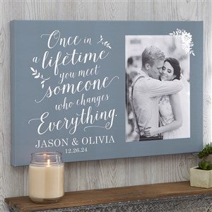 Once In A Lifetime 20x30 Wedding Photo Canvas Print - 20624-L