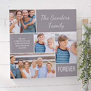 Family Love Personalized Photo Canvas Print- 16 x 16 - 20631-M