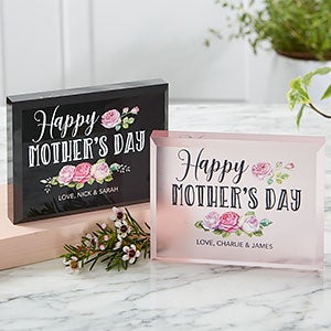 Happy Mothers Day Personalized Colored Keepsake - 20636