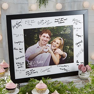 Personalized 11x14 Wedding Autograph Picture Frame - 20647-11x14