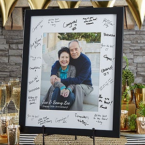 Personalized Wedding Guest Book Signature Frame