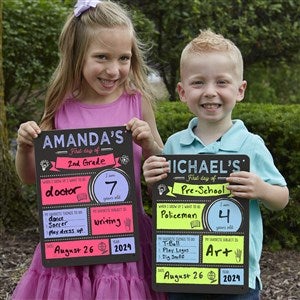 Photo Op First Day Of School Personalized Dry Erase Sign - 20677