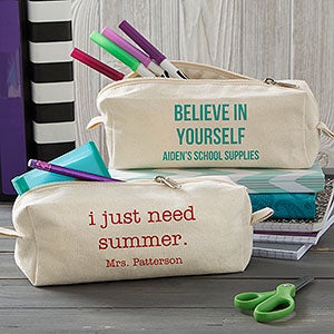 Write Your Own Personalized Canvas Pencil Case - 20913