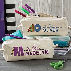 Youthful Name Personalized Canvas Pencil Case - 20922