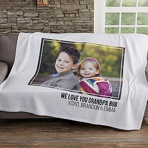 Photo Collage Personalized 50x60 Sweatshirt Blanket For Him - 21050-SW