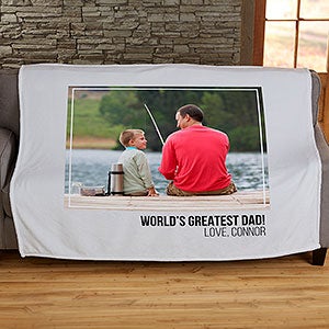 Photo Collage Personalized 50x60 Plush Fleece Blanket For Him - 21050-F