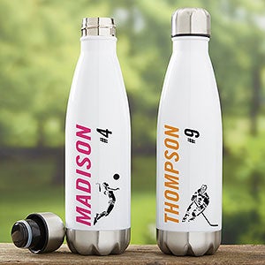 Sports Enthusiast Personalized 17 oz. Insulated Water Bottle - 21086-L