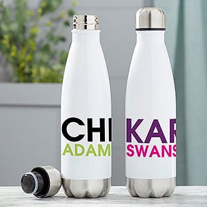 Bold Name 17 oz Insulated Water Bottle - 21089-L