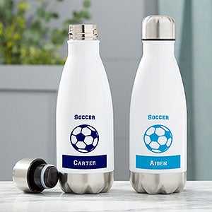 Soccer Personalized Insulated 12 oz. Water Bottle - 21103-S