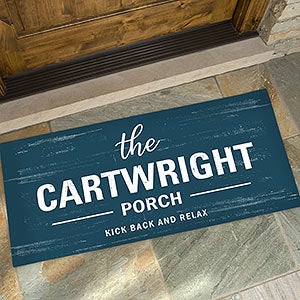 Farmhouse Family Welcome Personalized Oversized Doormat- 24x48 - 21167-O