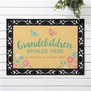 Personalized Doormat 18x27 Grandchildren Spoiled Here - 21170
