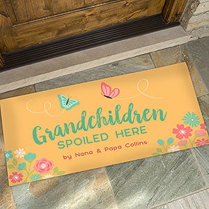 Personalized Doormat 24x48 Grandchildren Spoiled Here - 21170-O