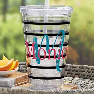 Wedding Photo Message Personalized 17 oz. Insulated Acrylic Tumbler