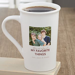 My Favorite Things Personalized 18 Photo Throw Pillow
