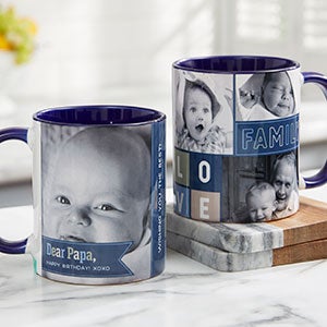Dear Dad 11oz Blue Photo Coffee Mug - 21267-BL