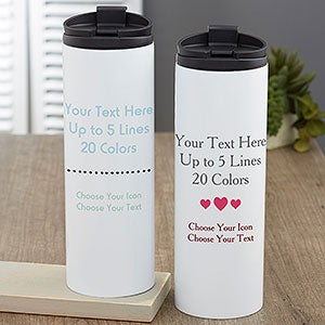Your Text Here Personalized 16 oz. Travel Tumbler - 21297